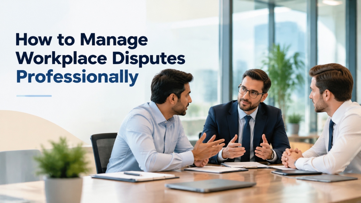 How to Manage Workplace Disputes Professionally