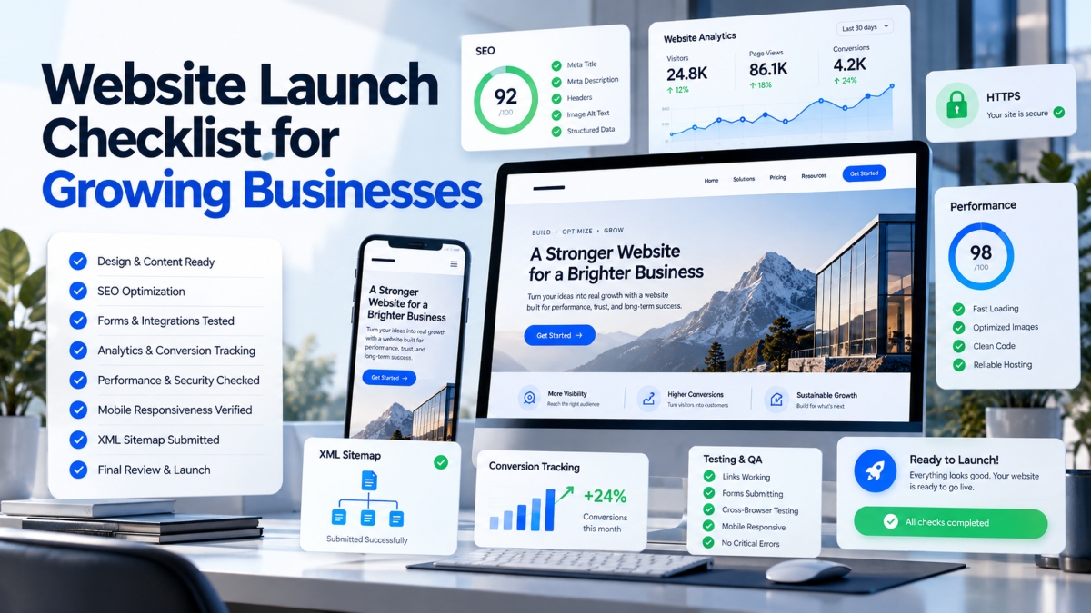 Website Launch Checklist for Growing Businesses